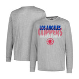 Ultra Game Men’s NBA Official Super Soft Supreme Long Sleeve T-Shirt | Los Angeles Clippers