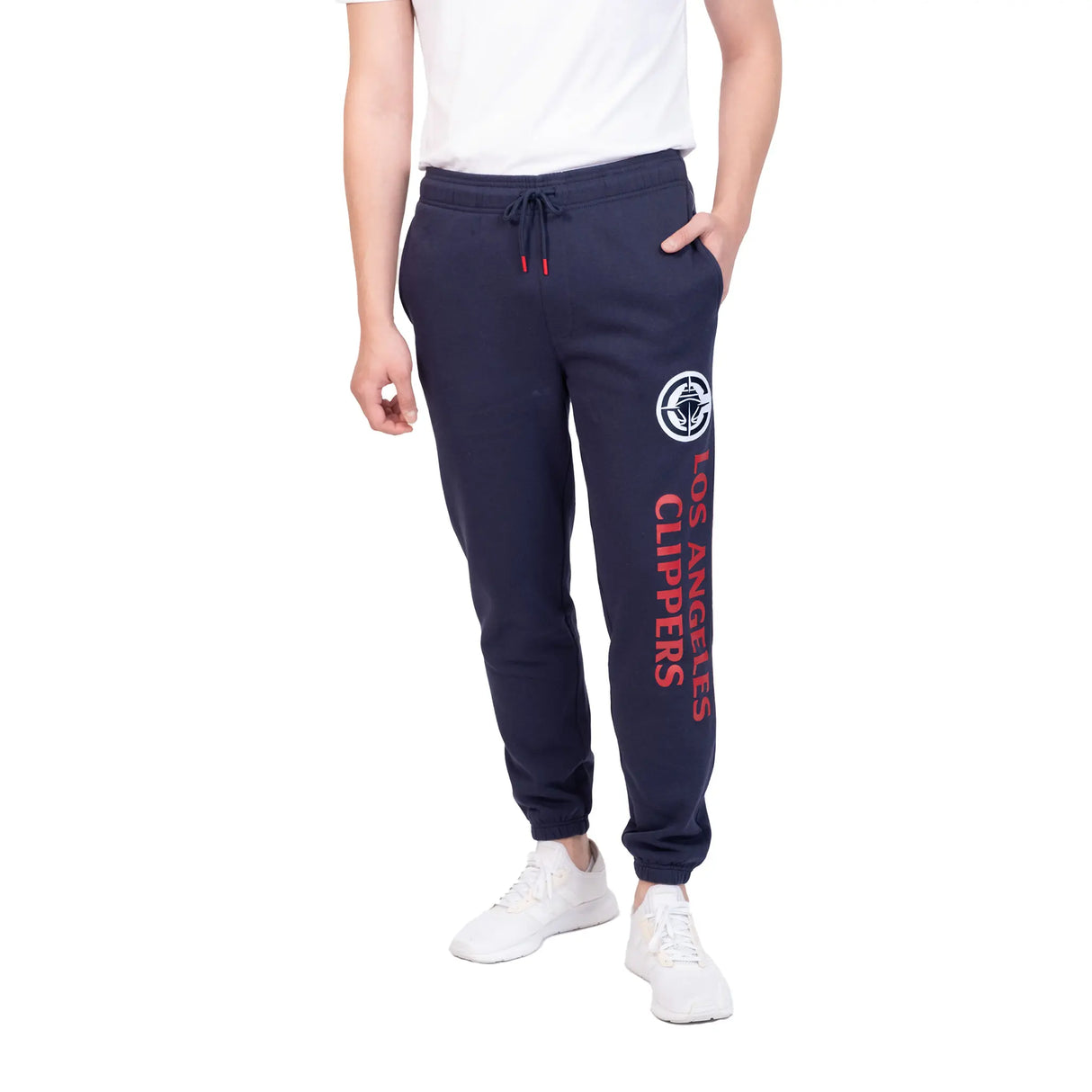Ultra Game Men's NBA Official Super Soft Team Jogger Sweatpants | Los Angeles Clippers