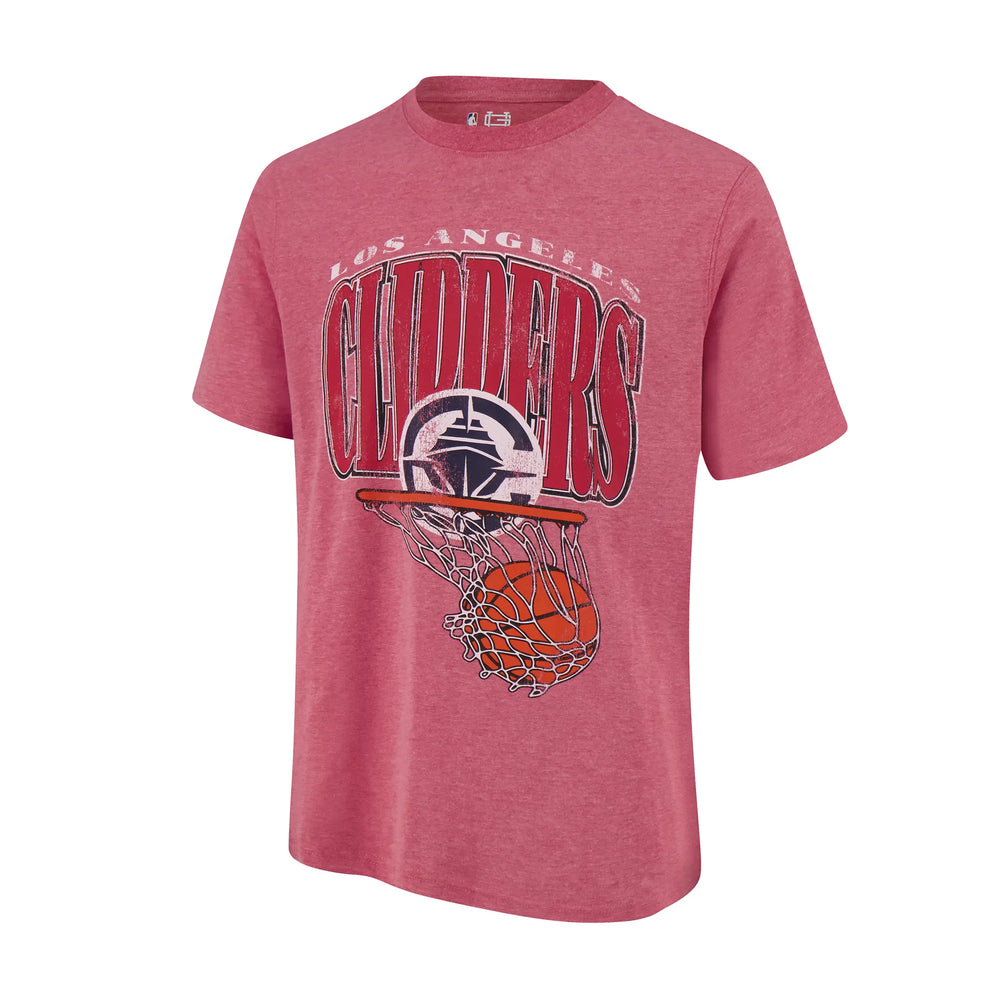 Ultra Game Men's NBA Official Hoops Short Sleeve T-Shirt | Los Angeles Clippers