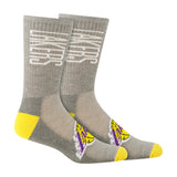 Ultra Game Men's NBA Official Athletic Cushioned Vertical Attack Team Crew Socks - 3 Pack | Los Angeles Lakers