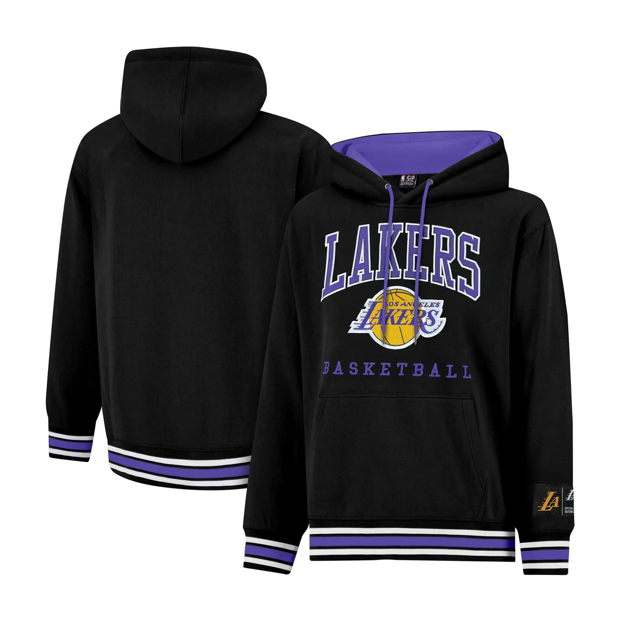 Ultra Game Mens NBA Official Premium Quality MVP Hoodie Sweatshirt | Los Angeles Lakers