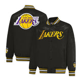 Ultra Game Mens NBA Official Smashing Records Satin Jacket | Los Angeles Lakers