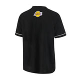 Ultra Game Men’s NBA Official Super Soft Button Down Jersey Baseball Shirt | Los Angeles Lakers