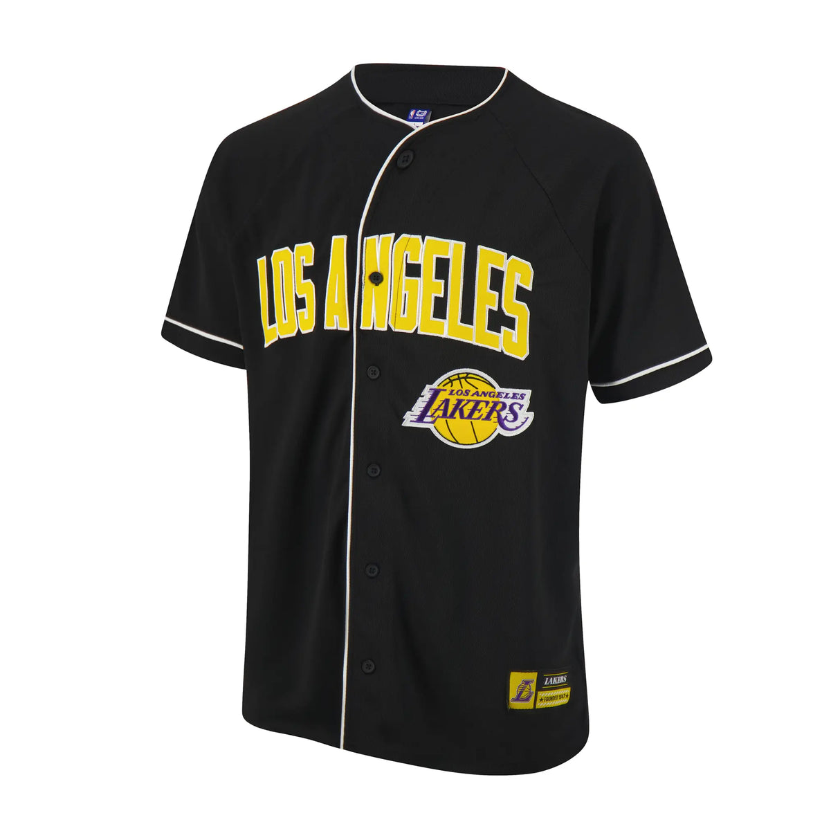 Ultra Game Men’s NBA Official Super Soft Button Down Jersey Baseball Shirt | Los Angeles Lakers