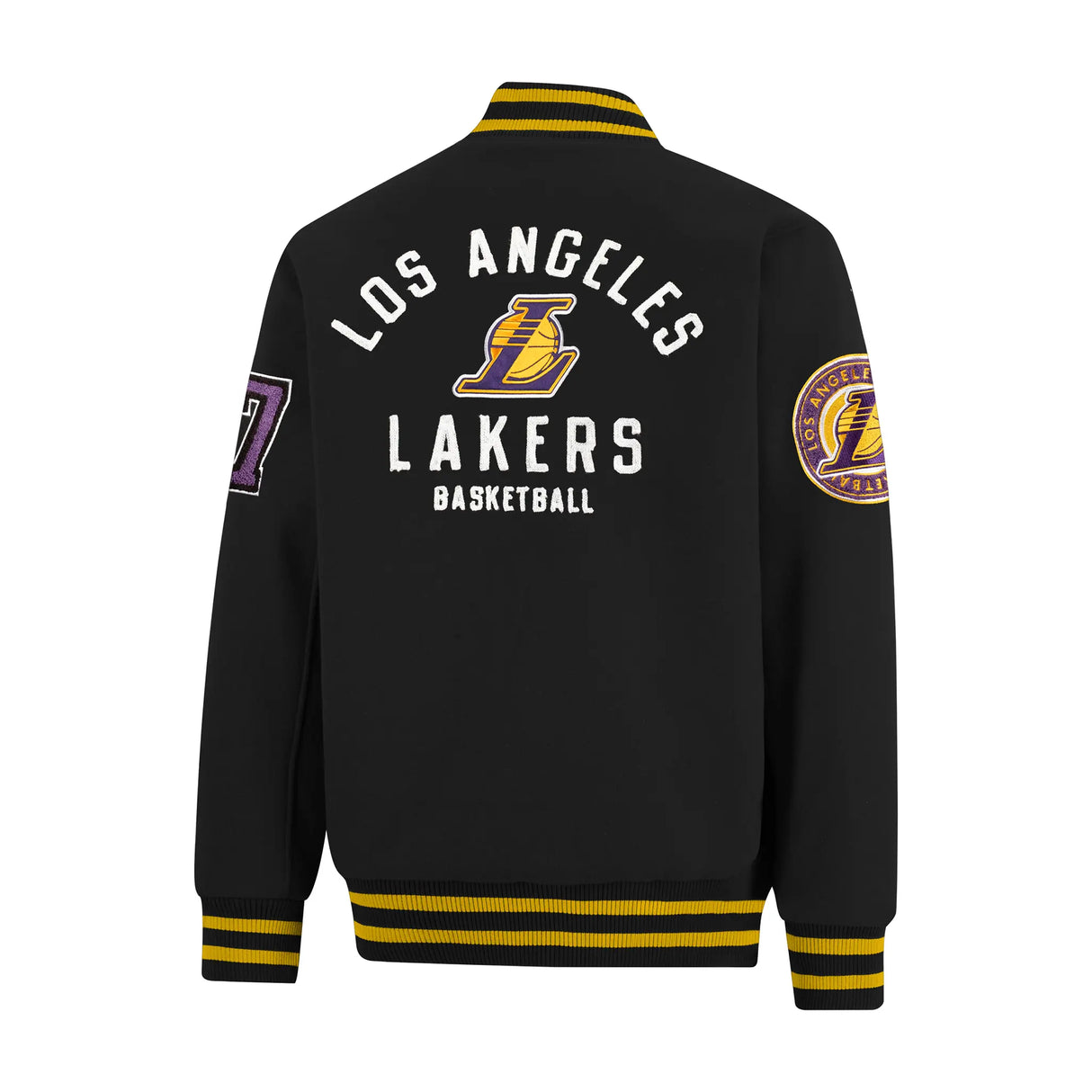 Ultra Game Men’s NBA Official Game Time Varsity Jacket | Los Angeles Lakers