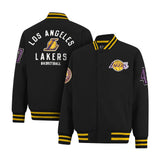 Ultra Game Men’s NBA Official Game Time Varsity Jacket | Los Angeles Lakers