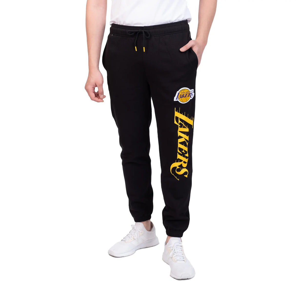 Ultra Game Men's NBA Official Super Soft Team Jogger Sweatpants | Los Angeles Lakers