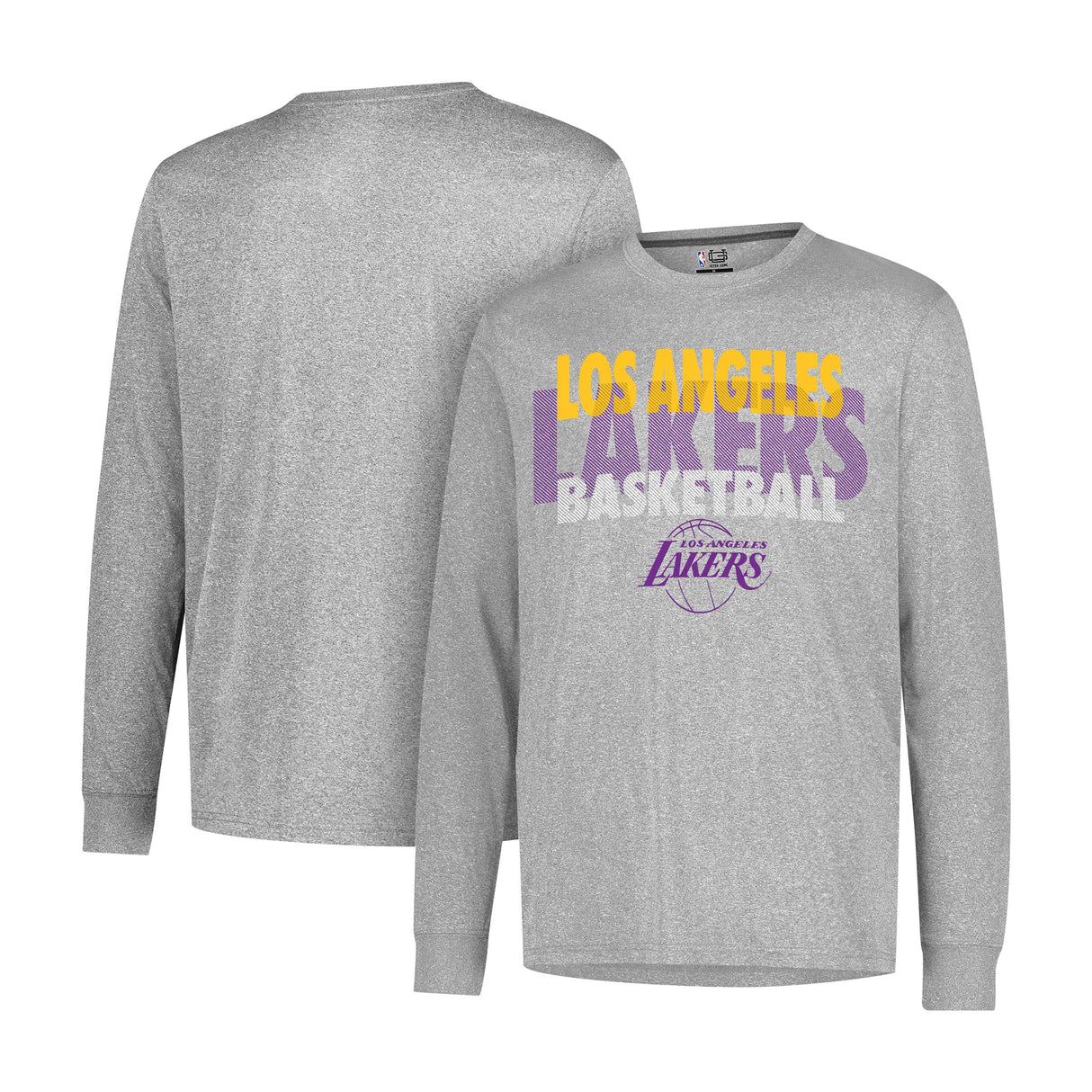 Ultra Game Men’s NBA Official Super Soft Supreme Long Sleeve T-Shirt | Los Angeles Lakers