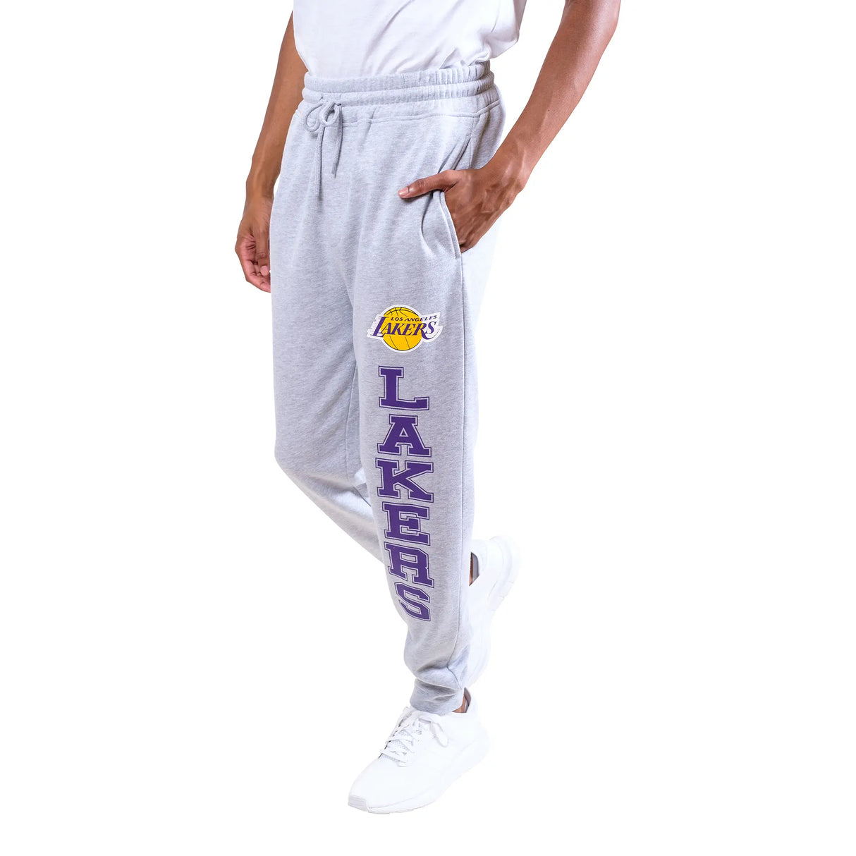 Ultra Game Men's NBA Official Super Soft Team Jogger Sweatpants | Los Angeles Lakers