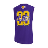 Ultra Game Men's NBA Official Sleeveless Players Mesh Tank Top Muscle T-Shirt | Los Angeles Lakers - Lebron James