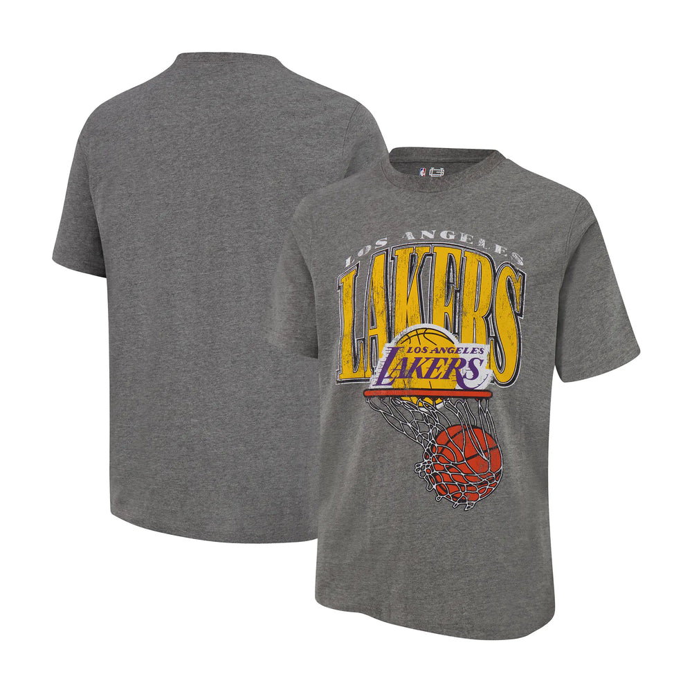 Ultra Game Men's NBA Official Hoops Short Sleeve T-Shirt | Los Angeles Lakers