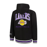 Ultra Game Men's NBA Official MVP Premium Quality Full Zip Hoodie Jacket | Los Angeles Lakers