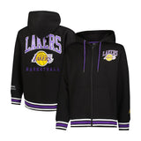 Ultra Game Men's NBA Official MVP Premium Quality Full Zip Hoodie Jacket | Los Angeles Lakers