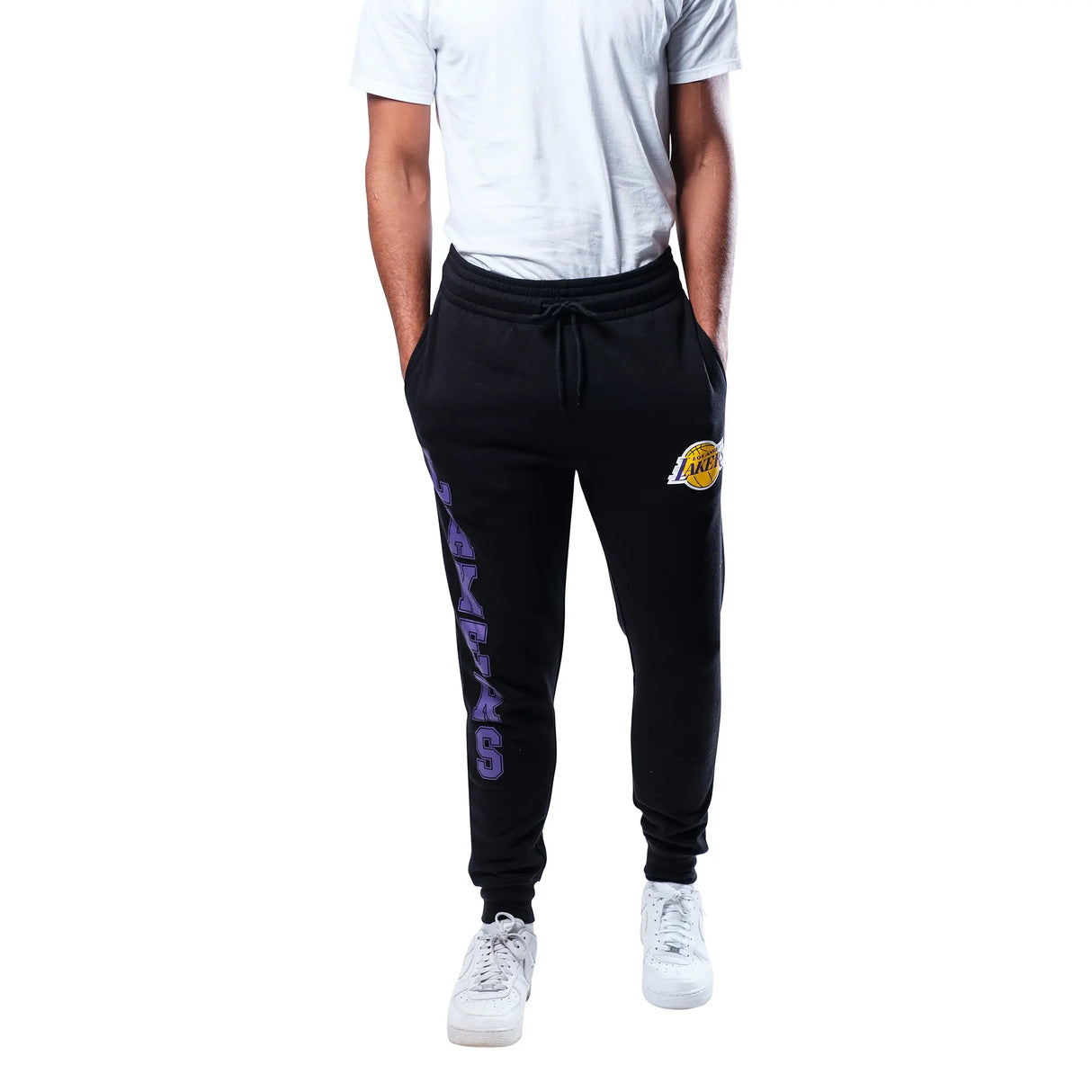 Ultra Game Men's NBA Official Super Soft Team Jogger Sweatpants | Los Angeles Lakers