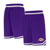 Ultra Game Men's NBA Official Soft Air Mesh Ultimate Basketball Shorts-Classic Fit | Los Angeles Lakers