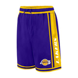 Ultra Game Men's NBA Official Super Soft Air Mesh Game Day Basketball Shorts - Classic Fit | Los Angeles Lakers