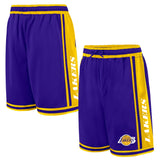 Ultra Game Men's NBA Official Super Soft Air Mesh Game Day Basketball Shorts - Classic Fit | Los Angeles Lakers
