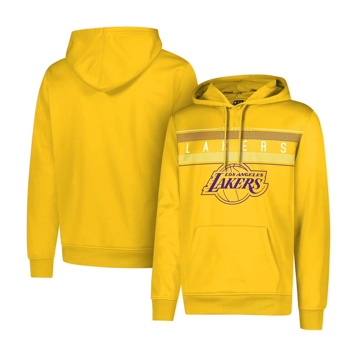 Ultra Game Men's NBA Official Super Soft Midtown Hoodie Sweatshirt | Los Angeles Lakers
