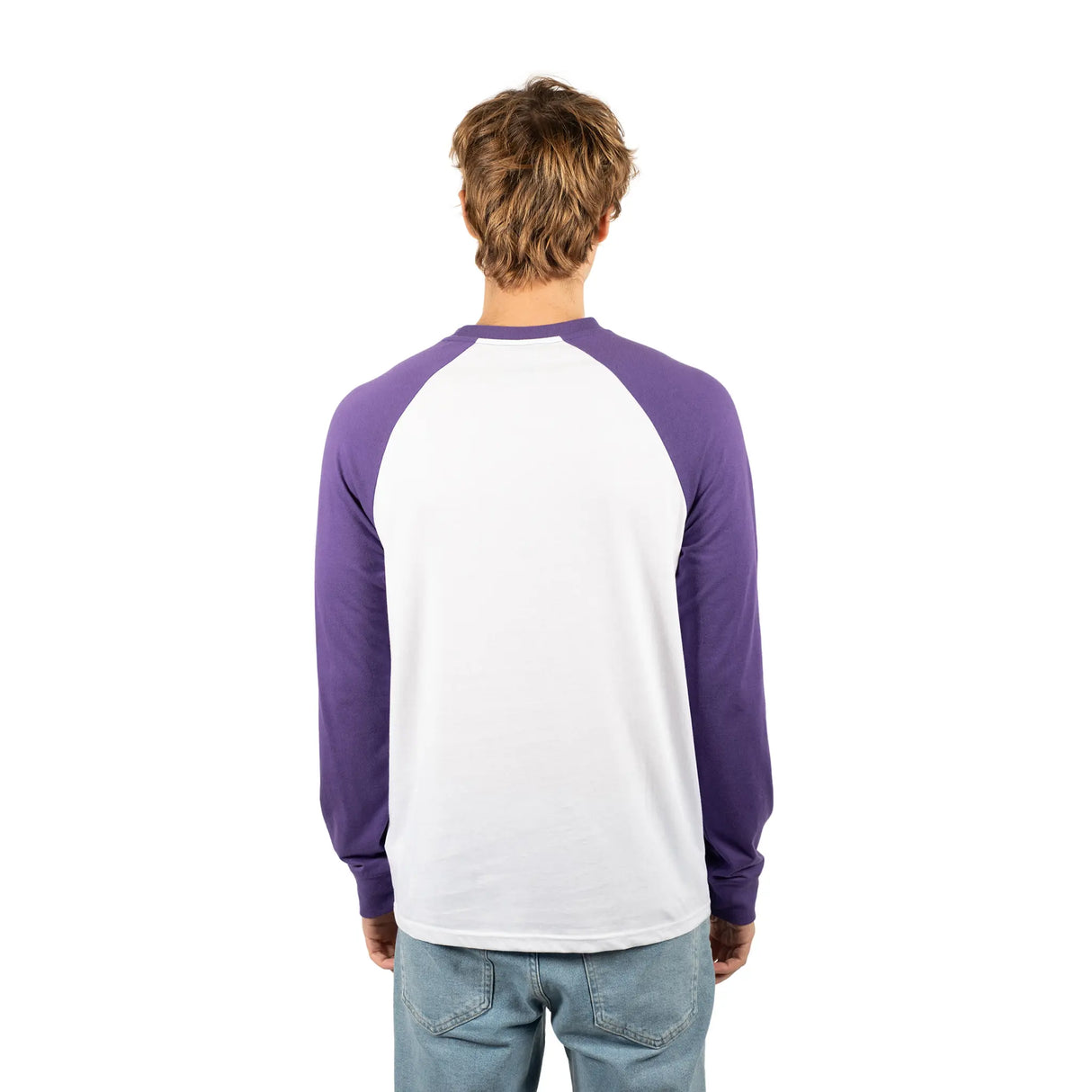 Ultra Game Men’s NBA Official Super Soft Raglan Baseball T-Shirt | Los Angeles Lakers