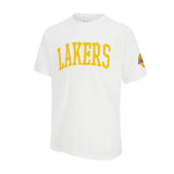 Ultra Game Men's NBA Official Embroidered Letters Super Soft T-Shirt | Los Angeles Lakers