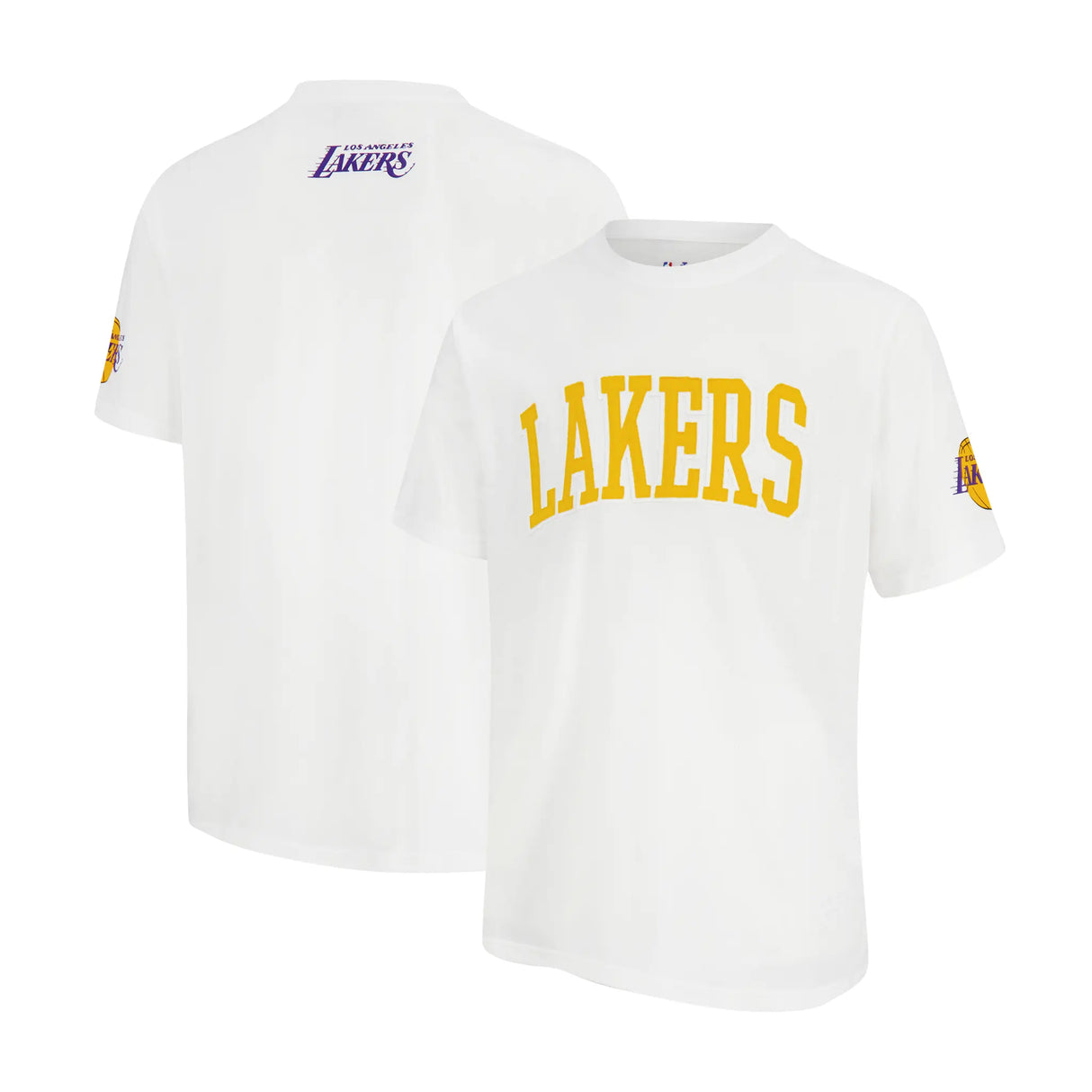 Ultra Game Men's NBA Official Embroidered Letters Super Soft T-Shirt | Los Angeles Lakers
