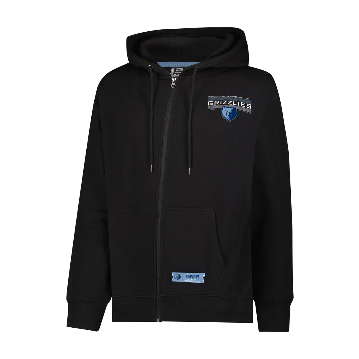 Ultra Game Men's NBA Official Super Soft Driver Full Zip Hoodie Jacket Sweatshirt | Memphis Grizzlies