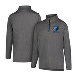 Ultra Game Men's NBA Official Super Soft Quarter Zip Long Sleeve T-Shirt | Memphis Grizzlies