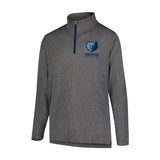 Ultra Game Men's NBA Official Super Soft Quarter Zip Long Sleeve T-Shirt | Memphis Grizzlies