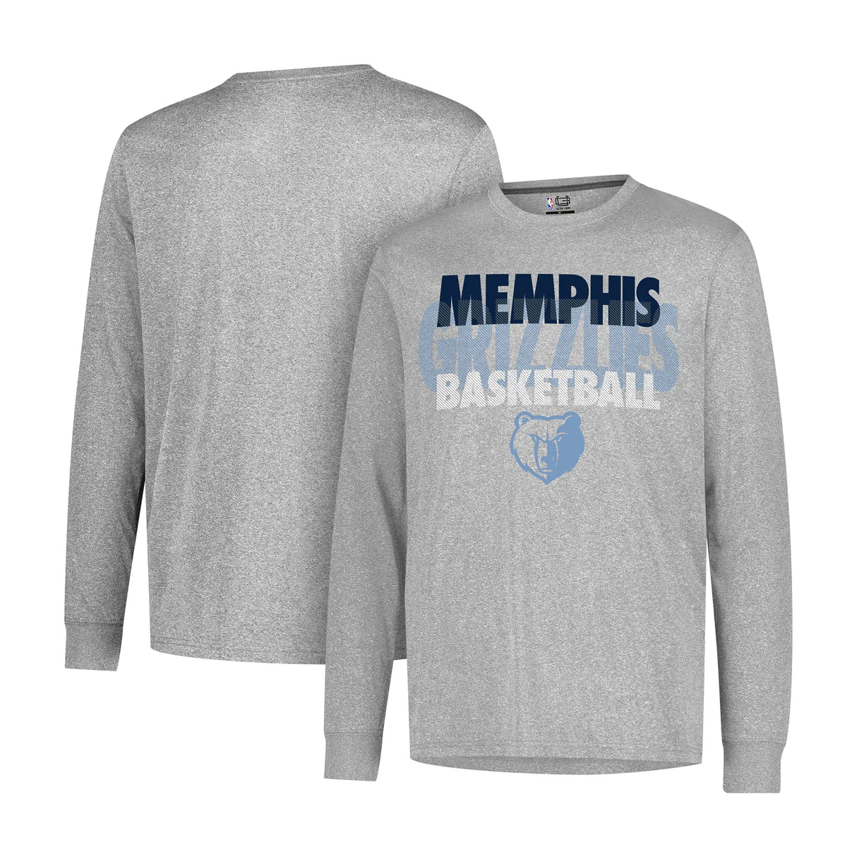 Ultra Game Men’s NBA Official Super Soft Supreme Long Sleeve T-Shirt | Memphis Grizzlies