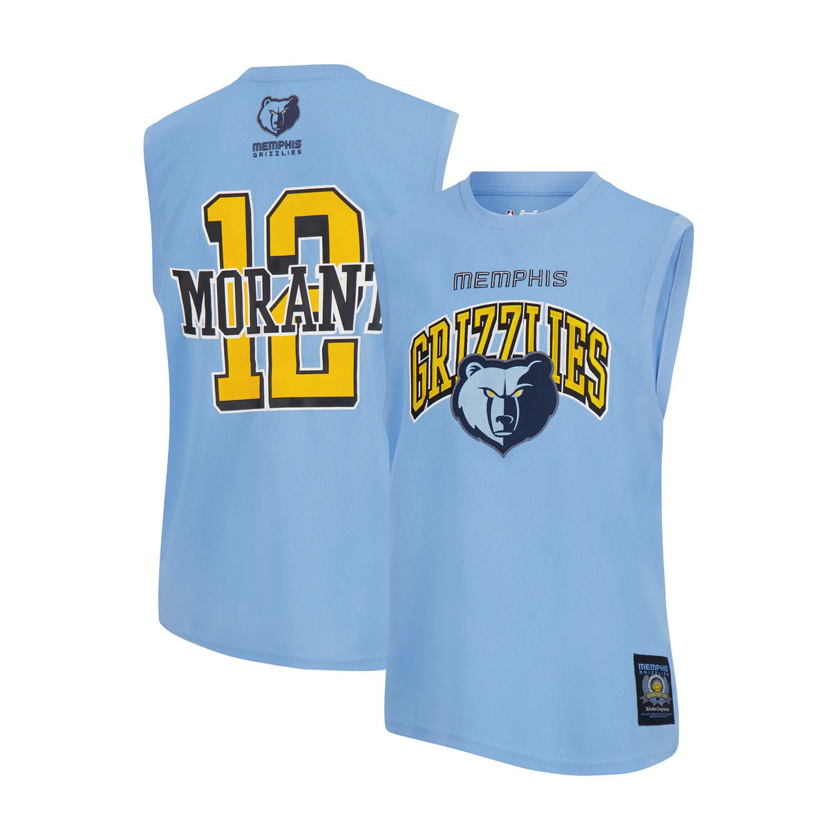Ultra Game Men's NBA Official Sleeveless Players Mesh Tank Top Muscle T-Shirt | Memphis Grizzlies - Ja Morant