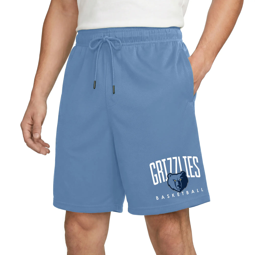 Ultra Game Men’s NBA Official Soft Air Mesh Teamster Basketball Shorts - Classic Fit | Memphis Grizzlies