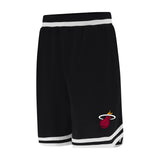 Ultra Game Men's NBA Official Soft Air Mesh Ultimate Basketball Shorts-Classic Fit | Miami Heat