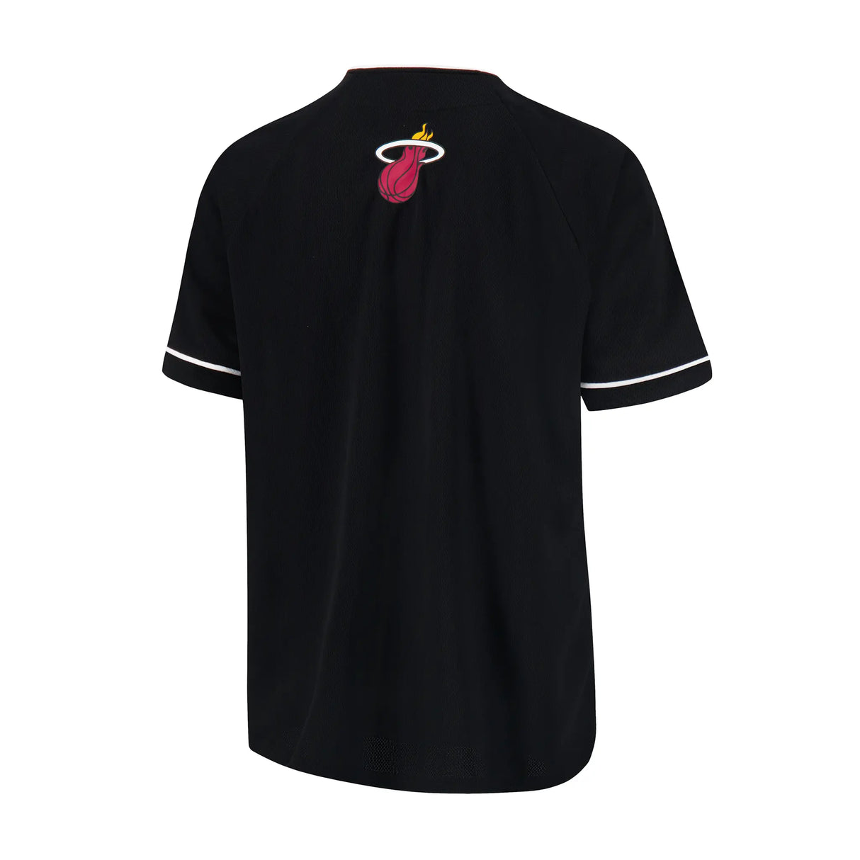 Ultra Game Men’s NBA Official Super Soft Button Down Jersey Baseball Shirt | Miami Heat