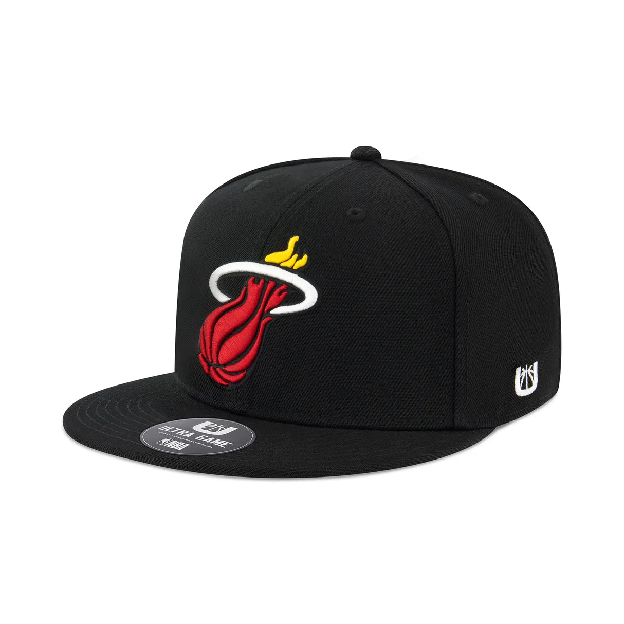 Ultra Game Men’s NBA Official Twill Snap Back Ultimate Baseball Cap Hat | Miami Heat