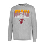 Ultra Game Men’s NBA Official Super Soft Supreme Long Sleeve T-Shirt | Miami Heat