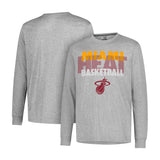 Ultra Game Men’s NBA Official Super Soft Supreme Long Sleeve T-Shirt | Miami Heat