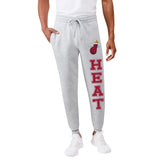 Ultra Game Men's NBA Official Super Soft Team Jogger Sweatpants | Miami Heat