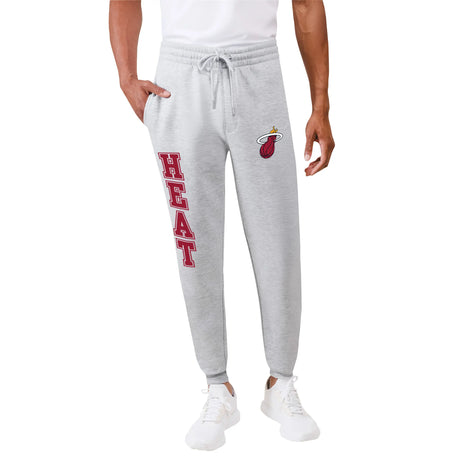Ultra Game Men's NBA Official Super Soft Team Jogger Sweatpants | Miami Heat