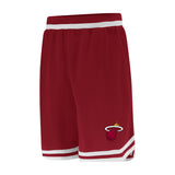 Ultra Game Men's NBA Official Soft Air Mesh Ultimate Basketball Shorts-Classic Fit | Miami Heat