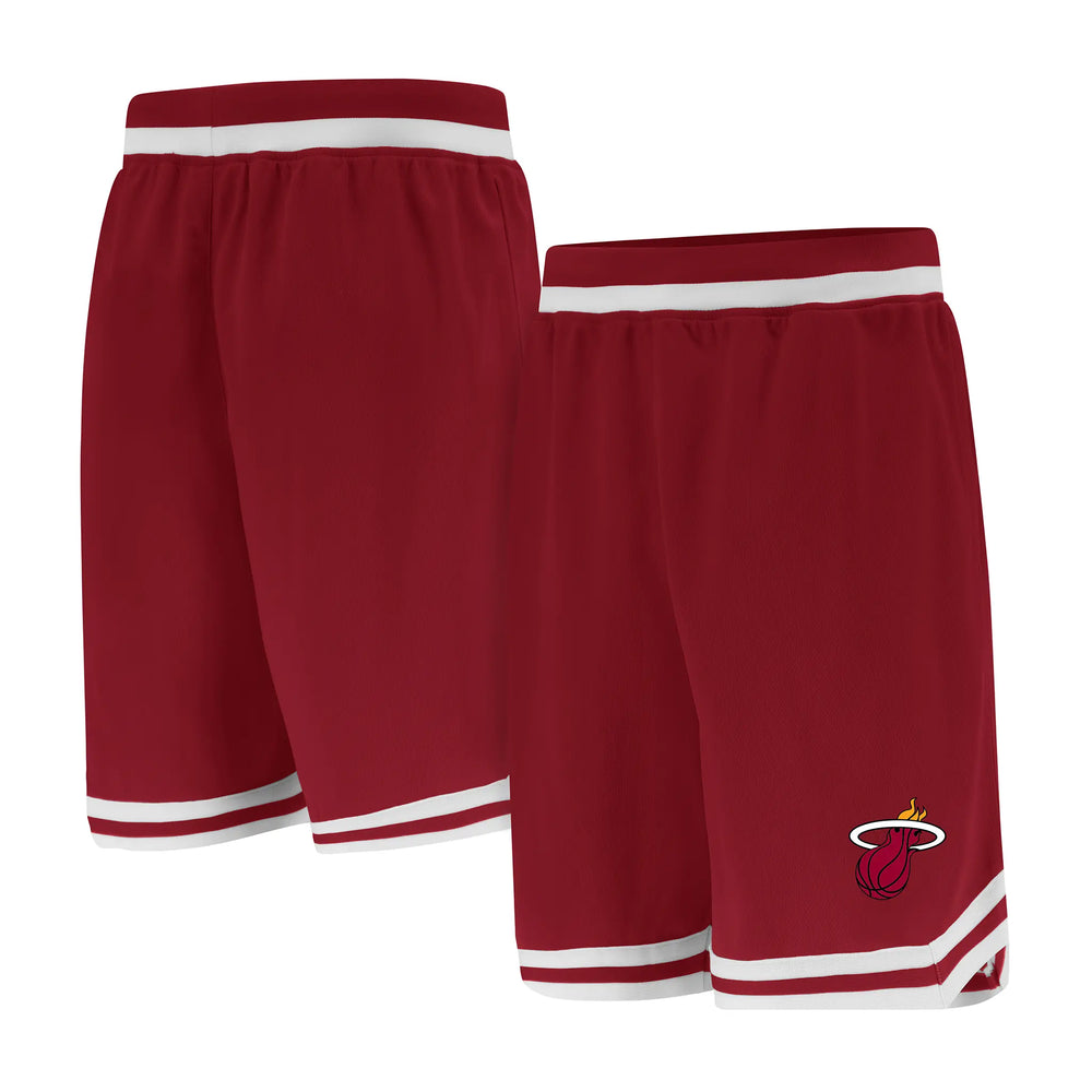 Ultra Game Men's NBA Official Soft Air Mesh Ultimate Basketball Shorts-Classic Fit | Miami Heat