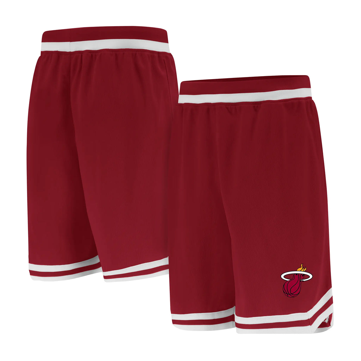 Ultra Game Men's NBA Official Soft Air Mesh Ultimate Basketball Shorts-Classic Fit | Miami Heat