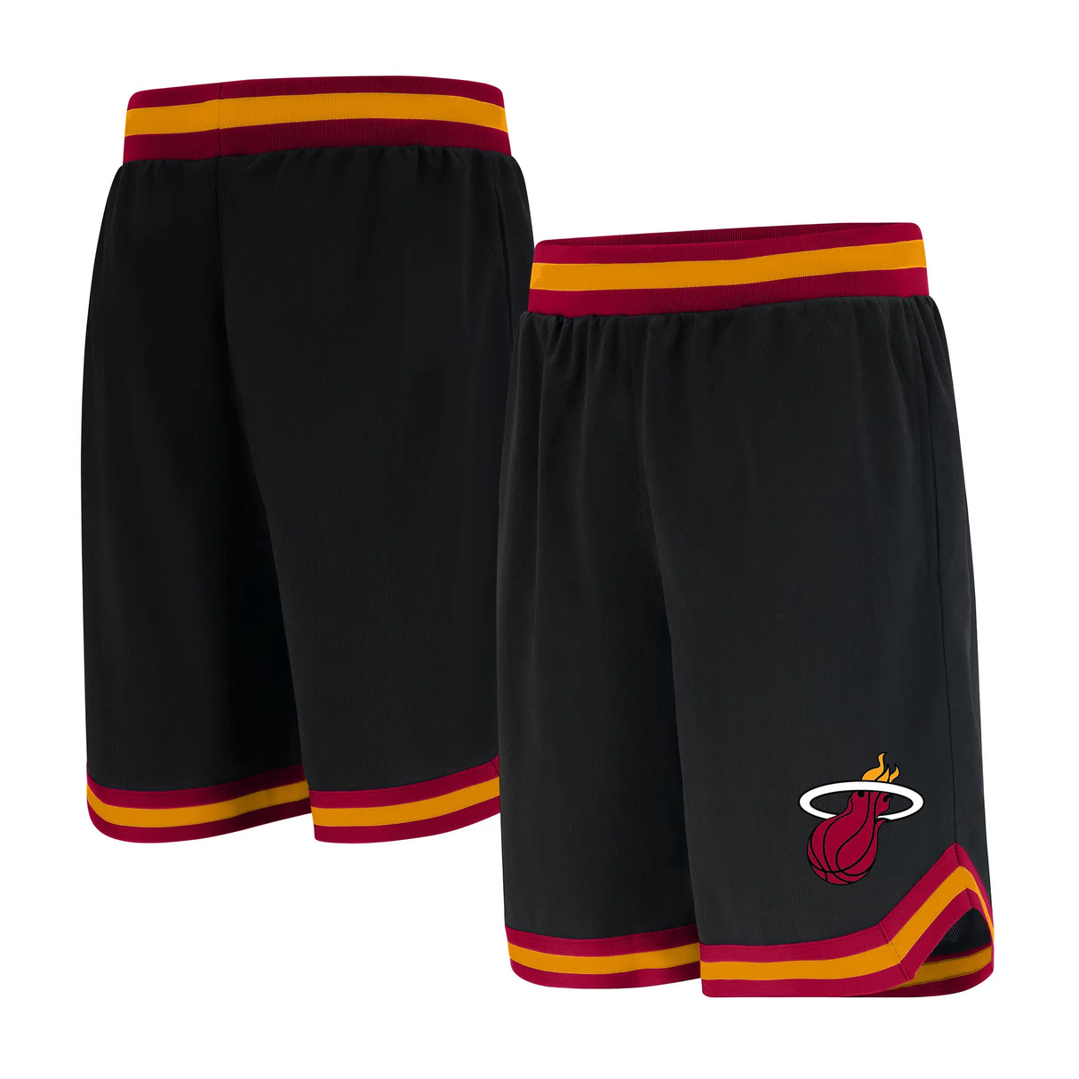 Ultra Game Men's NBA Official Soft Air Mesh Ultimate Basketball Shorts - OG Fit | Miami Heat