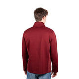 Ultra Game Men's NBA Official Super Soft Quarter Zip Sweatshirt with Zipper Pockets | Miami Heat
