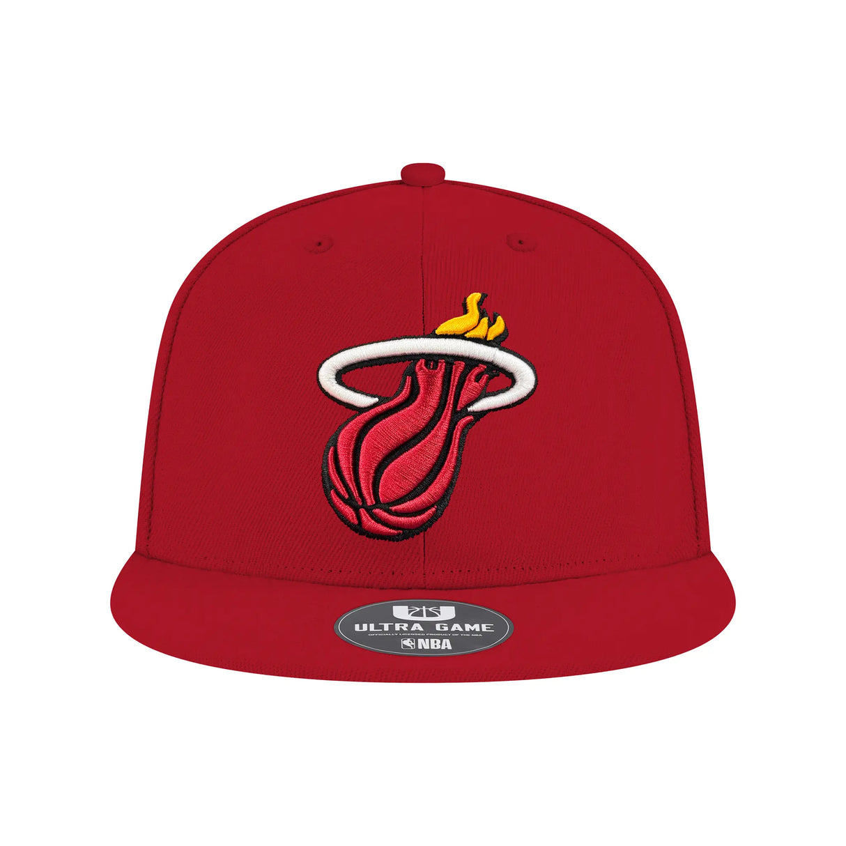 Ultra Game Men’s NBA Official Twill Snap Back Ultimate Baseball Cap Hat | Miami Heat