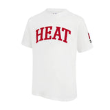 Ultra Game Men's NBA Official Embroidered Letters Super Soft T-Shirt | Miami Heat