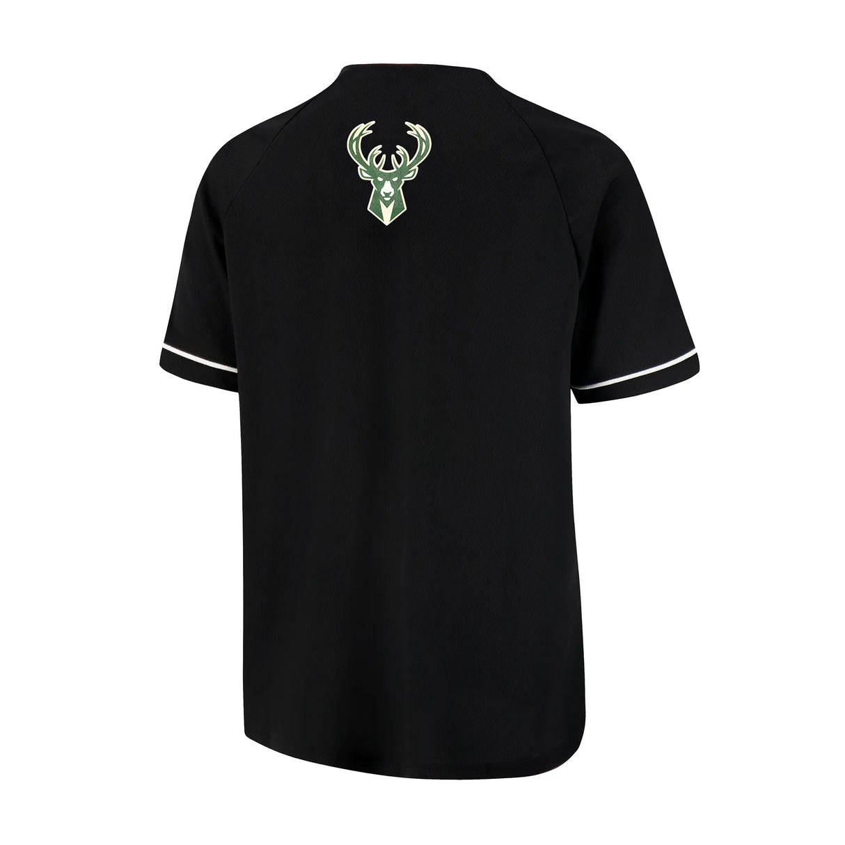 Ultra Game Men’s NBA Official Super Soft Button Down Jersey Baseball Shirt | Milwaukee Bucks