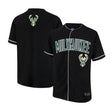 Ultra Game Men’s NBA Official Super Soft Button Down Jersey Baseball Shirt | Milwaukee Bucks