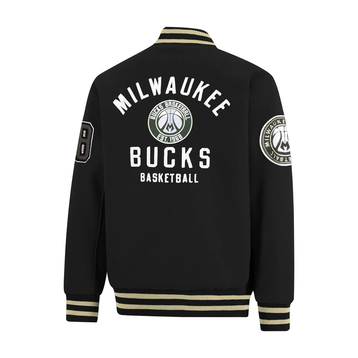Ultra Game Men’s NBA Official Game Time Varsity Jacket | Milwaukee Bucks