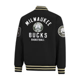 Ultra Game Men’s NBA Official Game Time Varsity Jacket | Milwaukee Bucks
