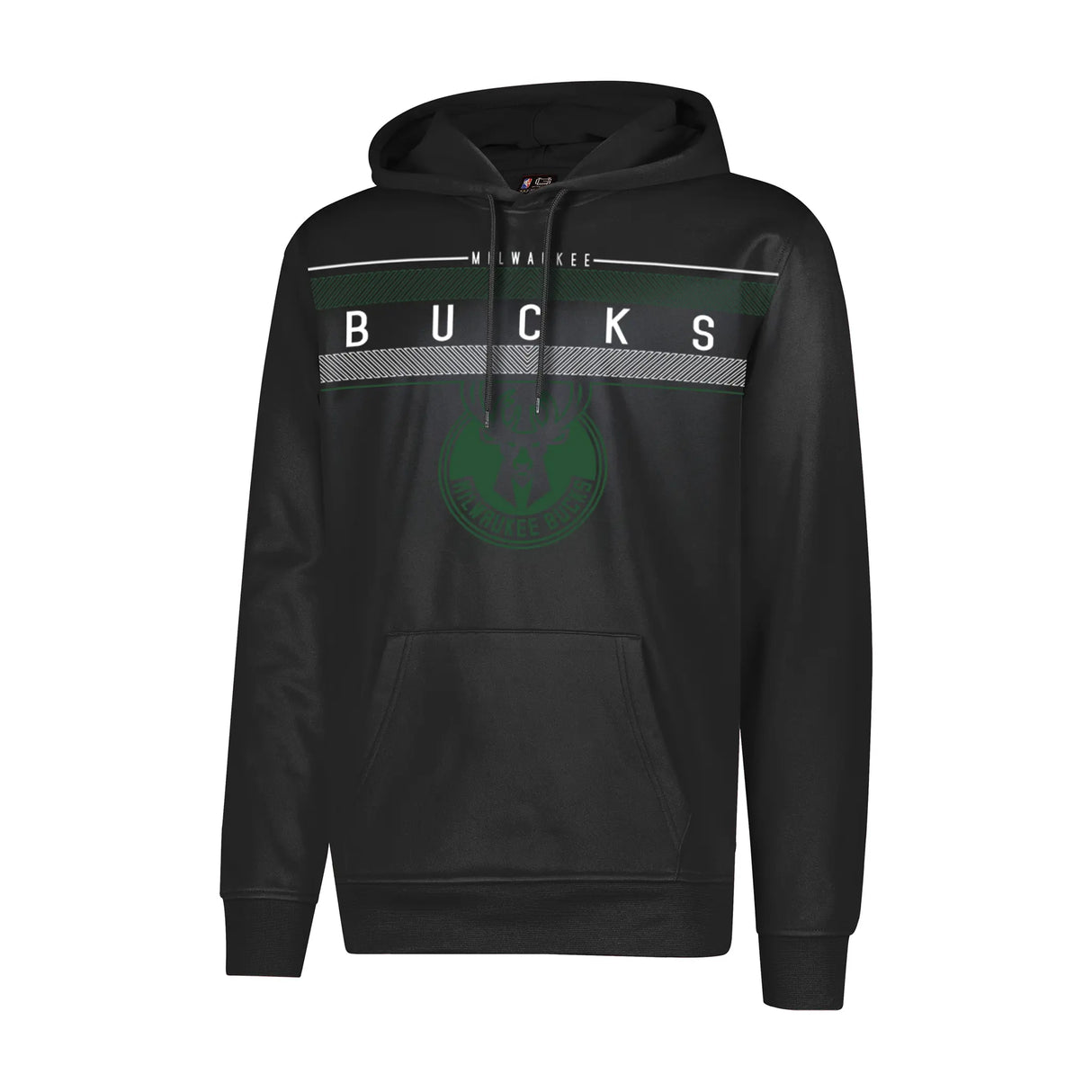 Ultra Game Men's NBA Official Super Soft Midtown Hoodie Sweatshirt | Milwaukee Bucks